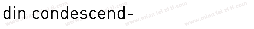 din condescend字体转换